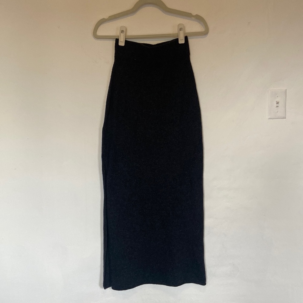 Qi by Anthropologie Cashmere Maxi Skirt